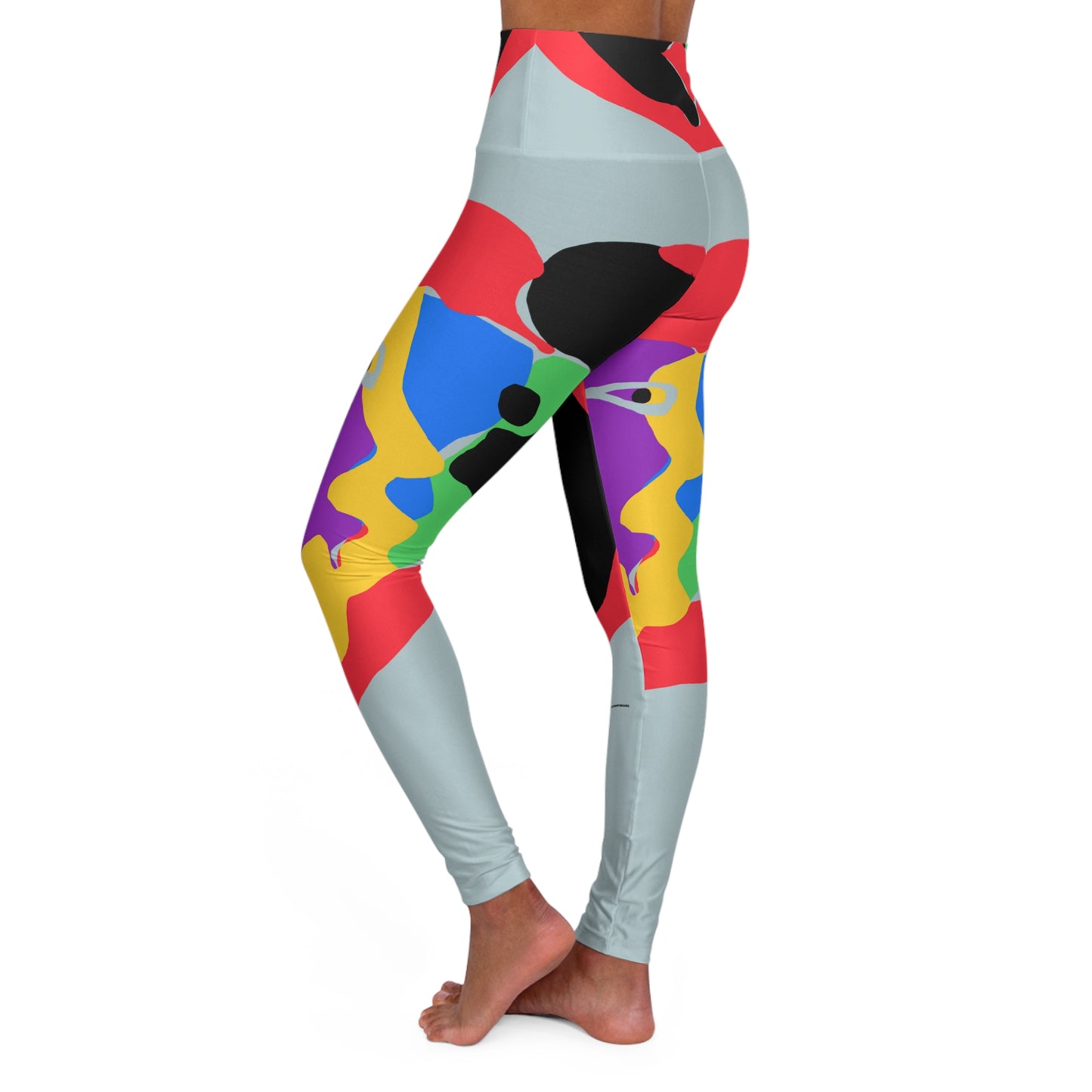 The Heart Illusion Grey Yoga Leggings