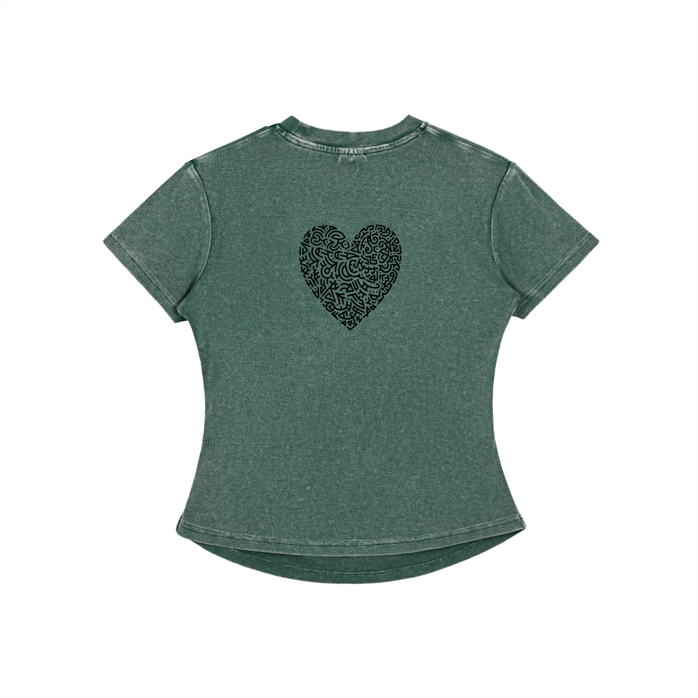 My Peace is Untouchable Vintage Washed Bodycon Cotton T-Shirt