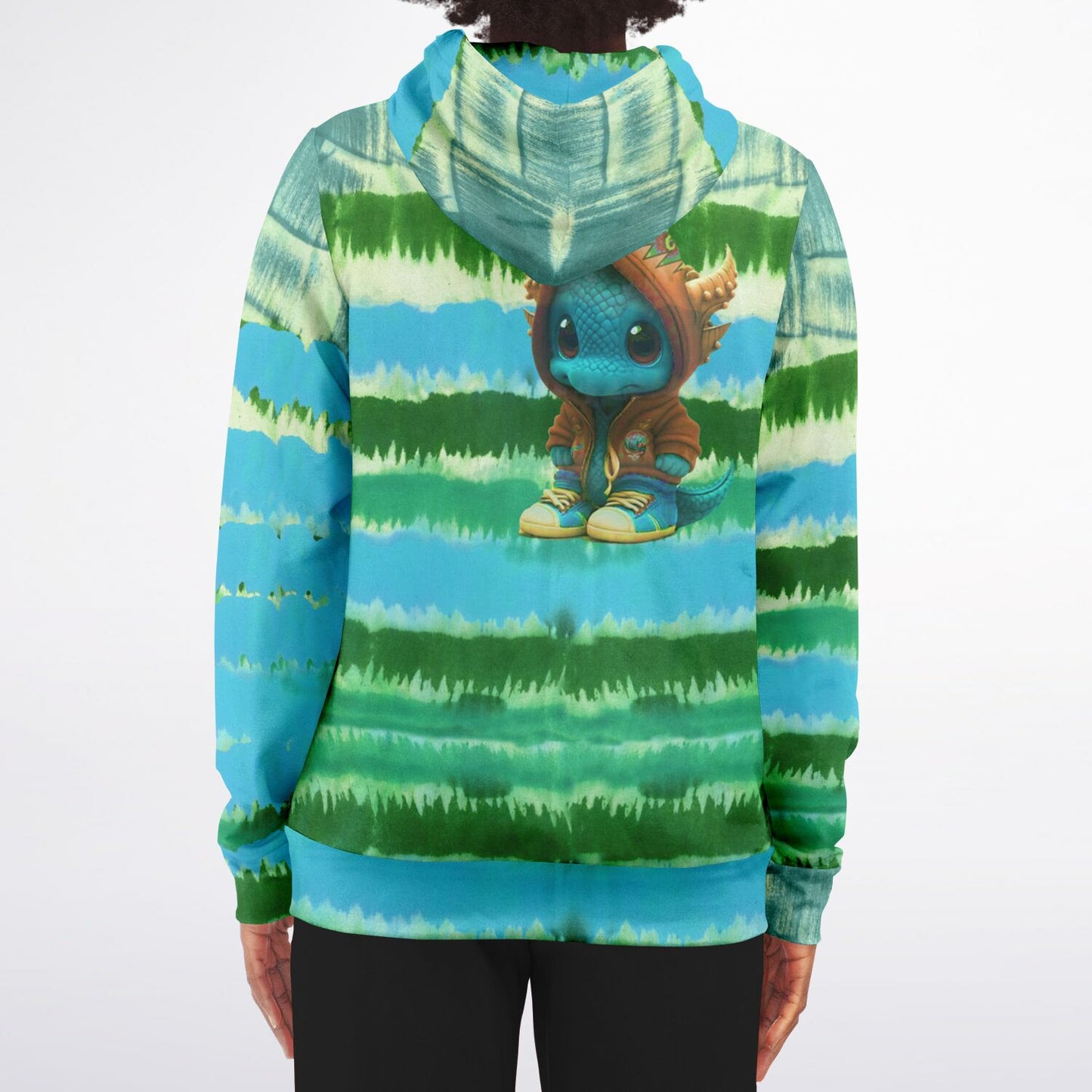 Baby Dragon Jam Aqua Zip-Hoodie