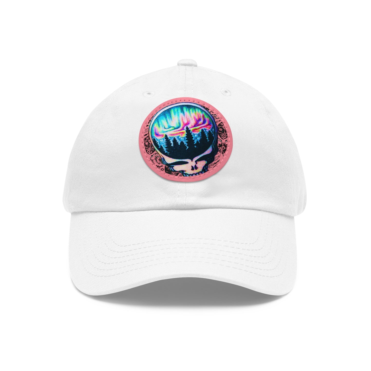 Aurora Borealis Leather Patch Cap