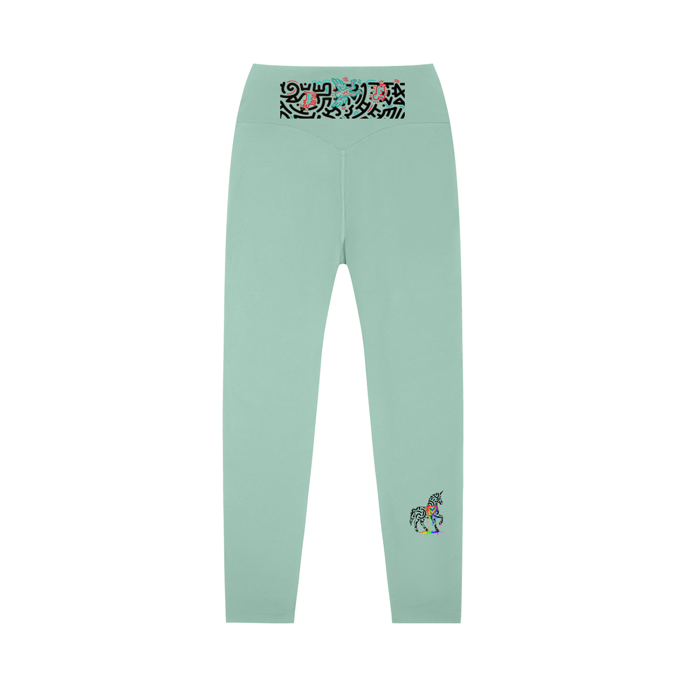 SQUIGGLE High-Waisted Yoga Leggings