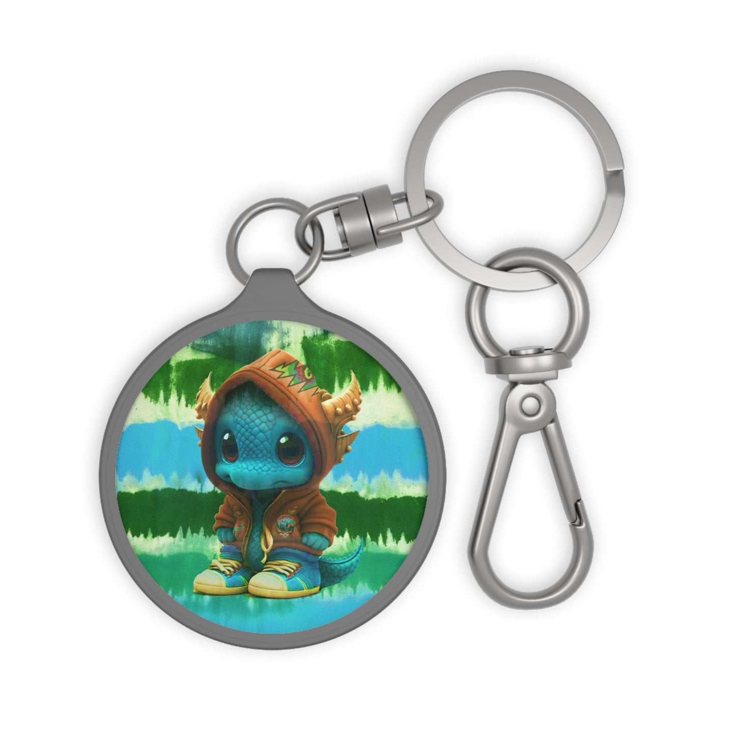 Baby Dragon Keychain Keyring Tag