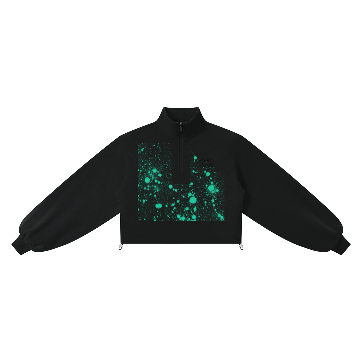 Lifes a Party Women’s Mock-Neck Quarter-Zip Sweatshirt