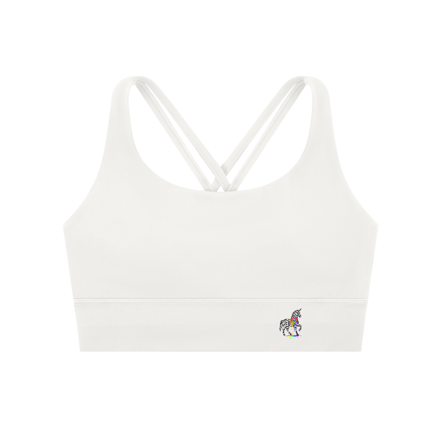 SQUIGGLE Strappy Criss-Cross Sports Bra