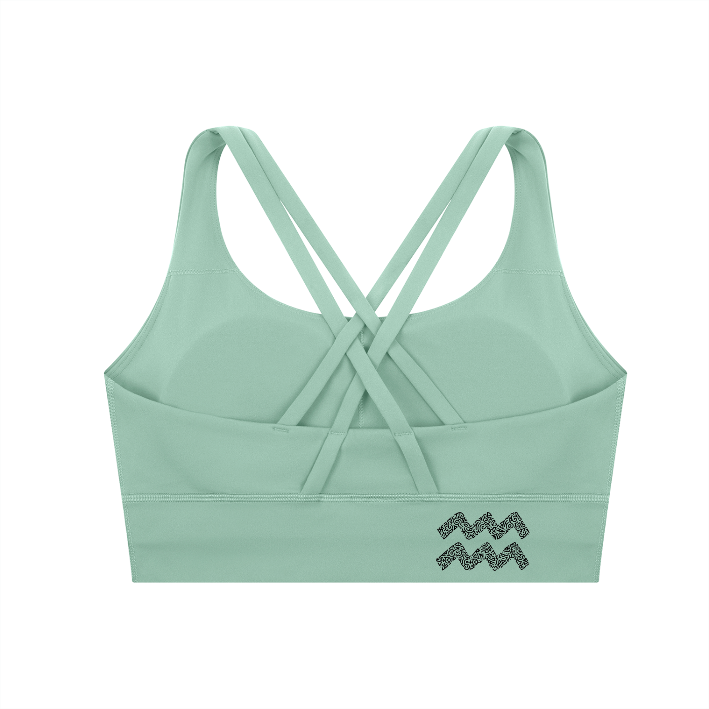 SQUIGGLE Strappy Criss-Cross Sports Bra