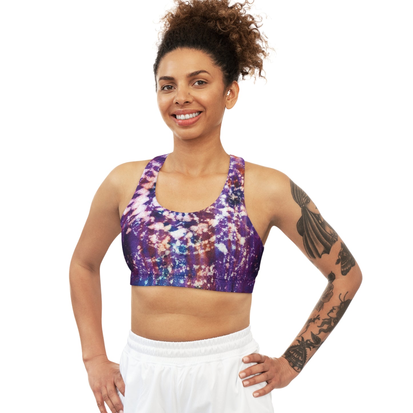 Tye Dye Mandala Double Sided Sports Bra