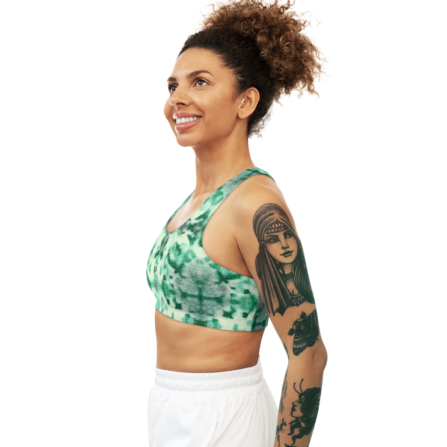 Shibori Lime Sherbert Seamless Sports Bra