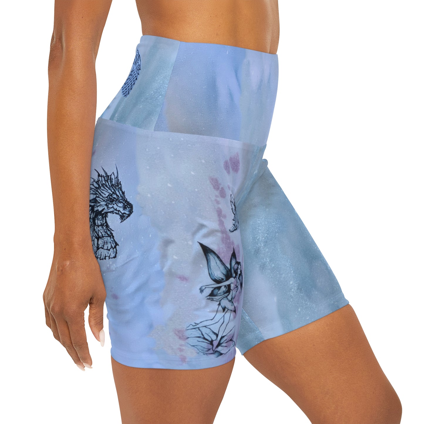 Fairy Goodness High Waisted Yoga Shorts