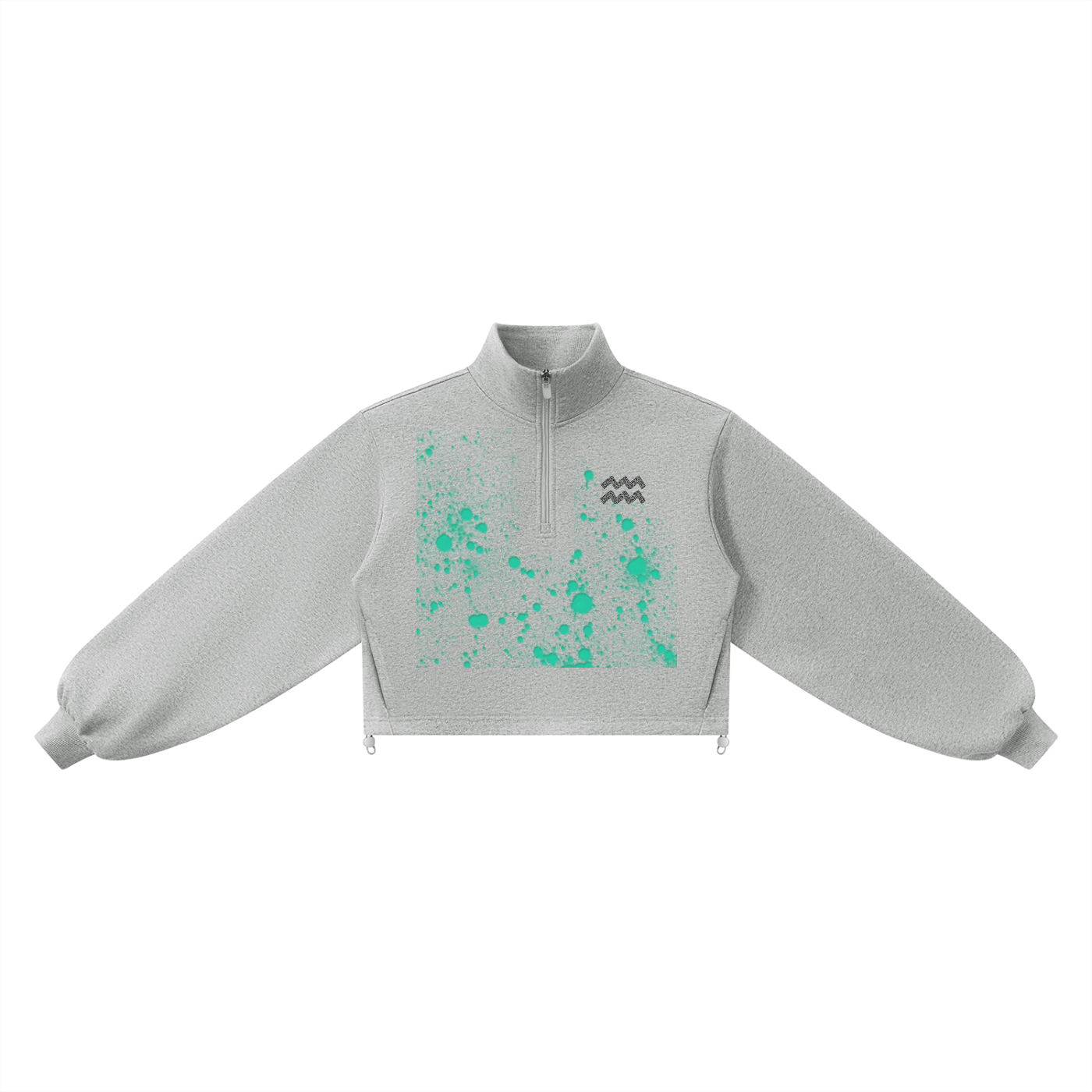 Lifes a Party Women’s Mock-Neck Quarter-Zip Sweatshirt