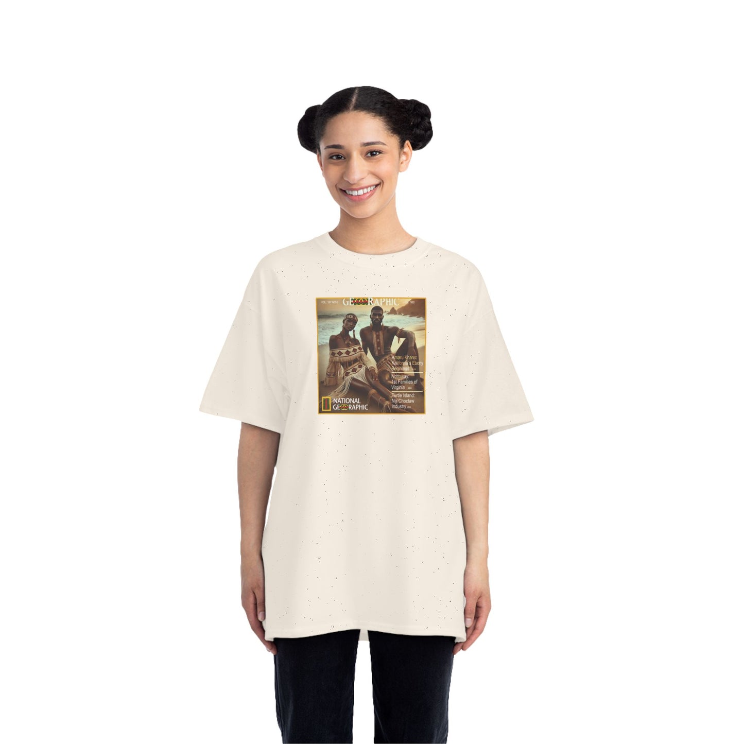 Amaru Khan Turtle Island Oversized Short-Sleeve T-Shirt