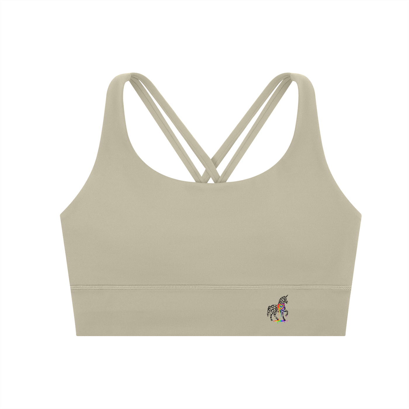 SQUIGGLE Strappy Criss-Cross Sports Bra