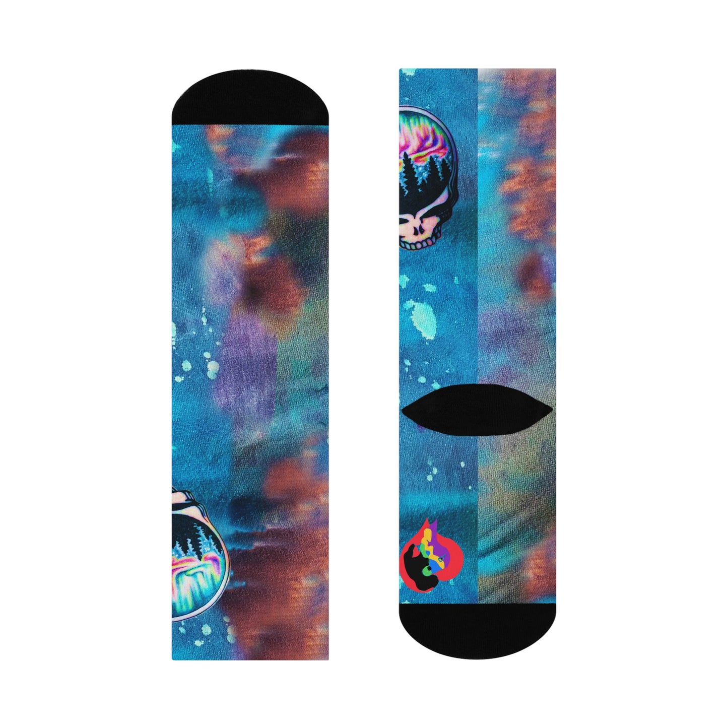 Aroura Borealis Skull Premium Socks