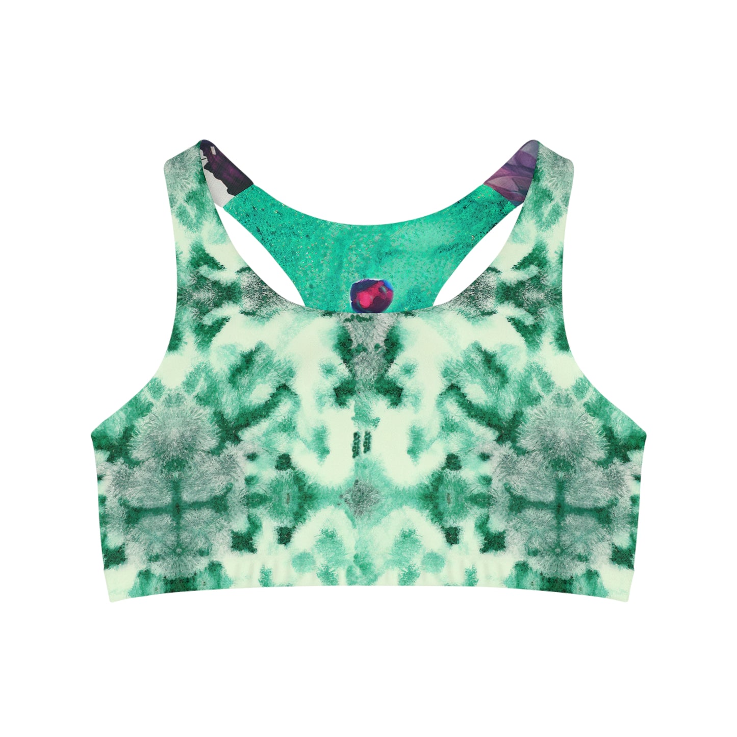 Shibori Lime Sherbert Seamless Sports Bra