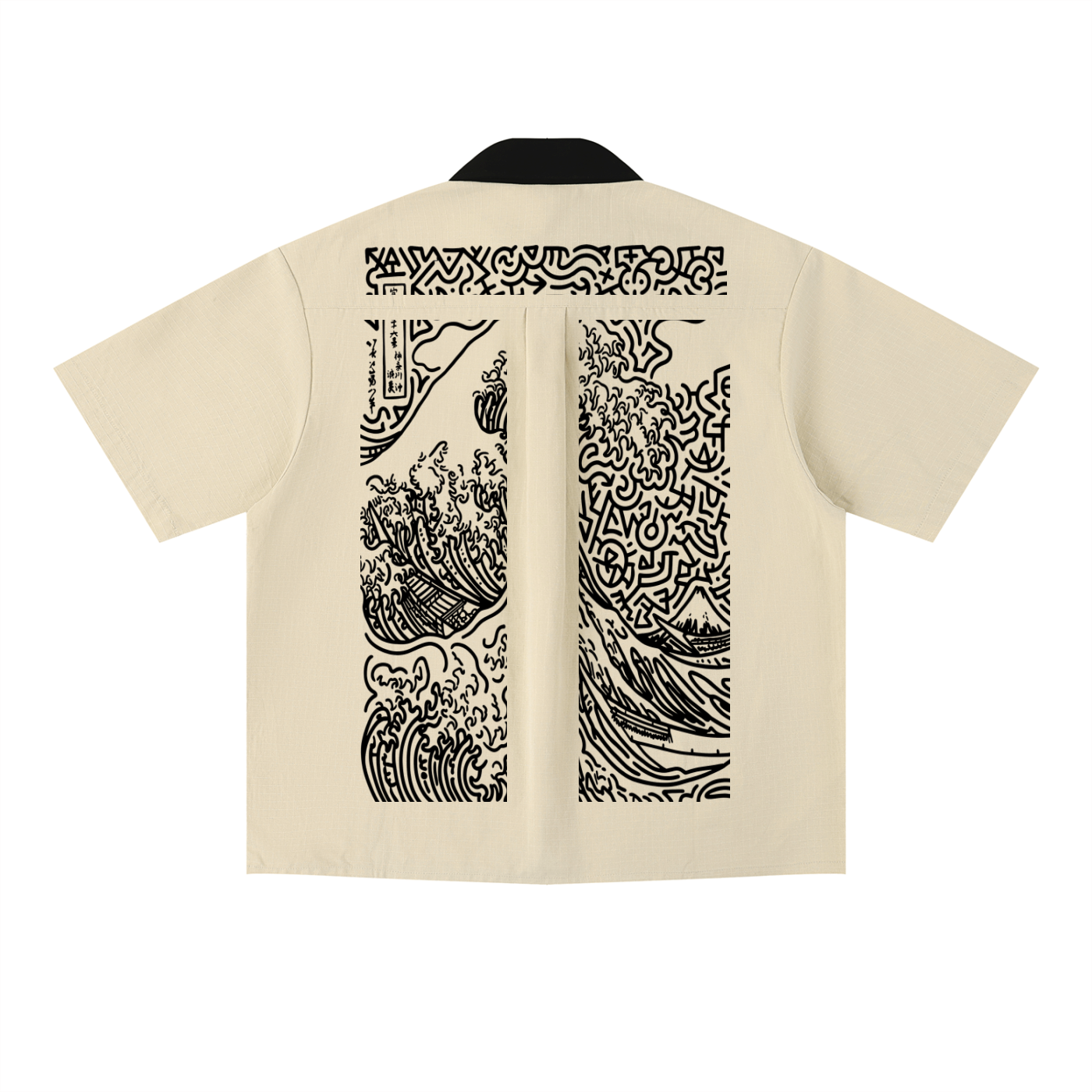 SQUIGGLE Unisex Color Block Short Sleeve Shirt
