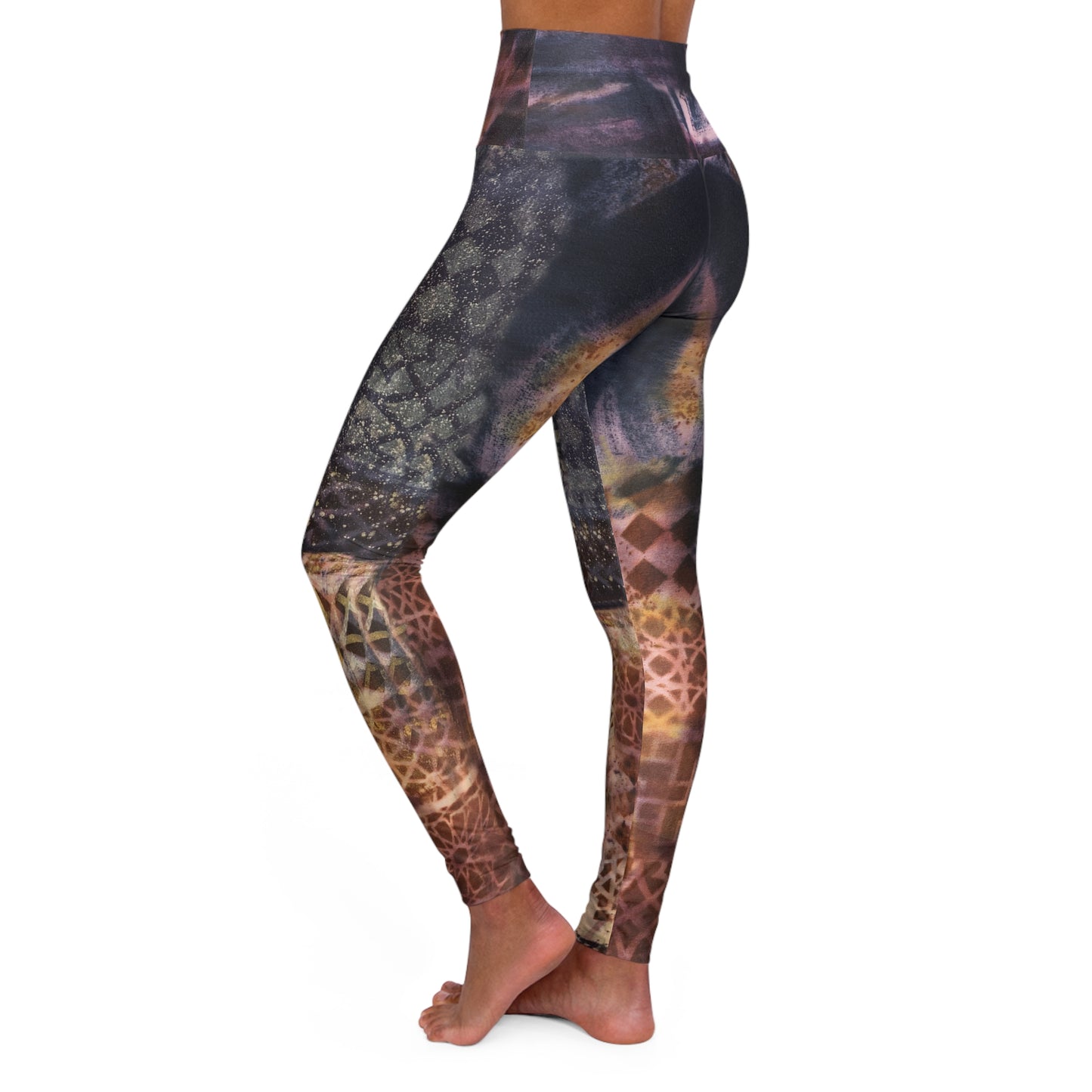 Kaleidoskop-Spiegel-Yoga-Leggings