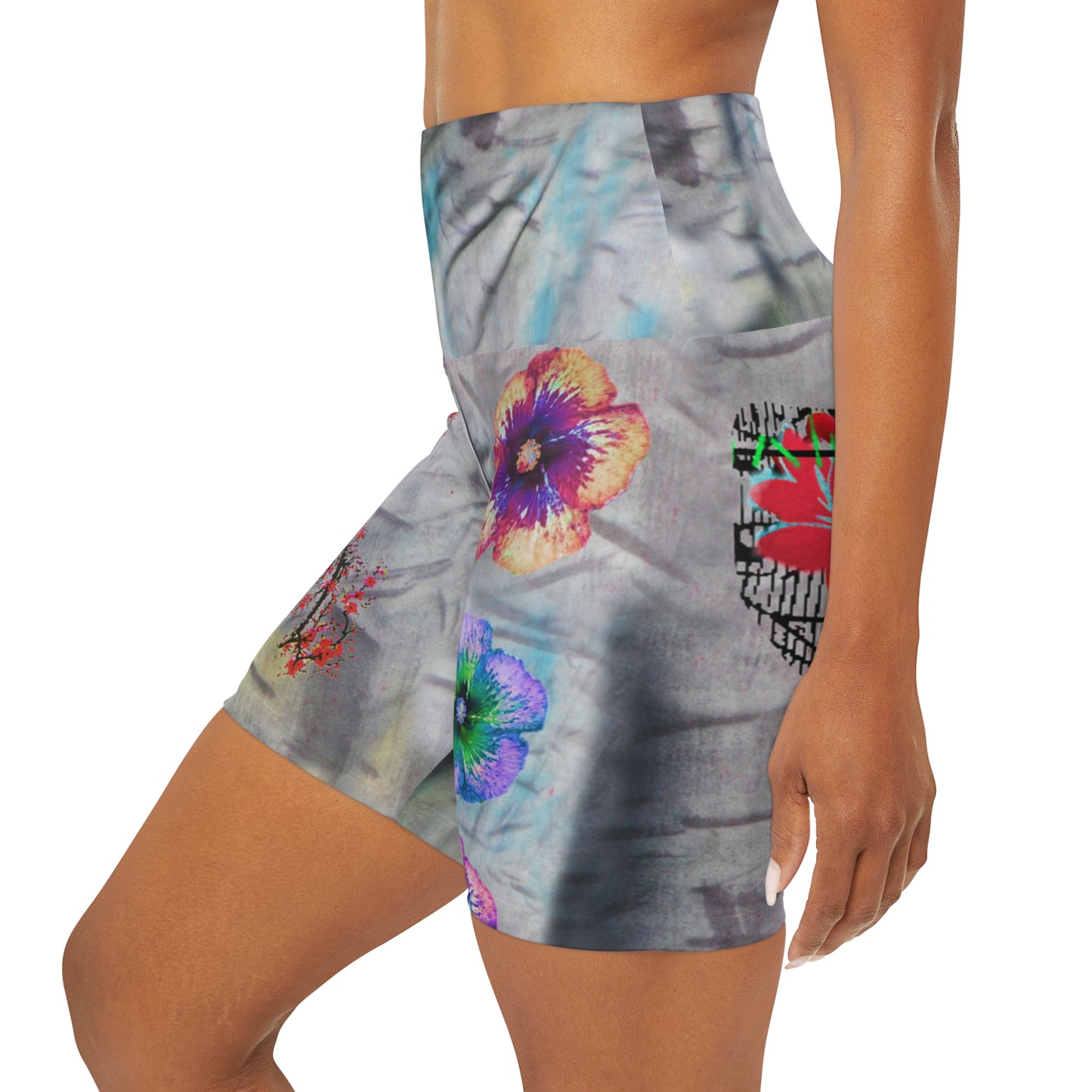 Kabloom High Waisted Yoga Shorts