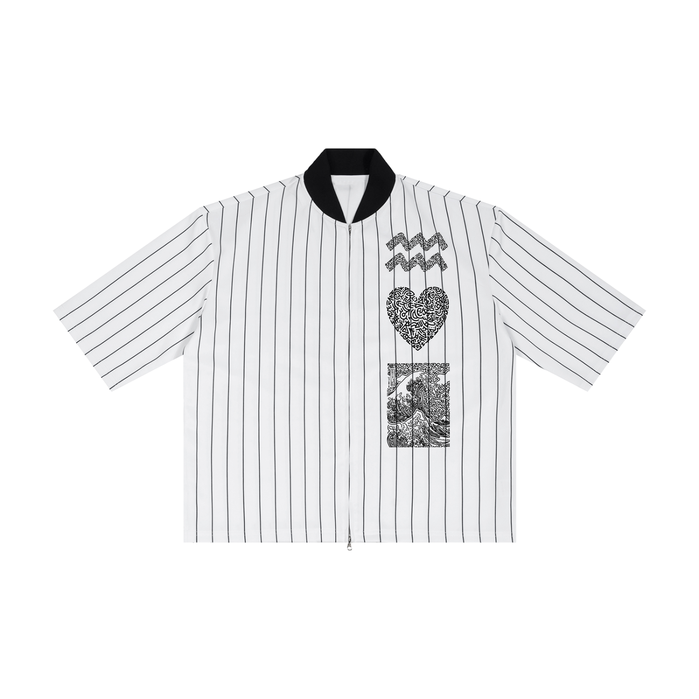 I Am the Way Unisex Striped Full-Zip Baseball Jersey