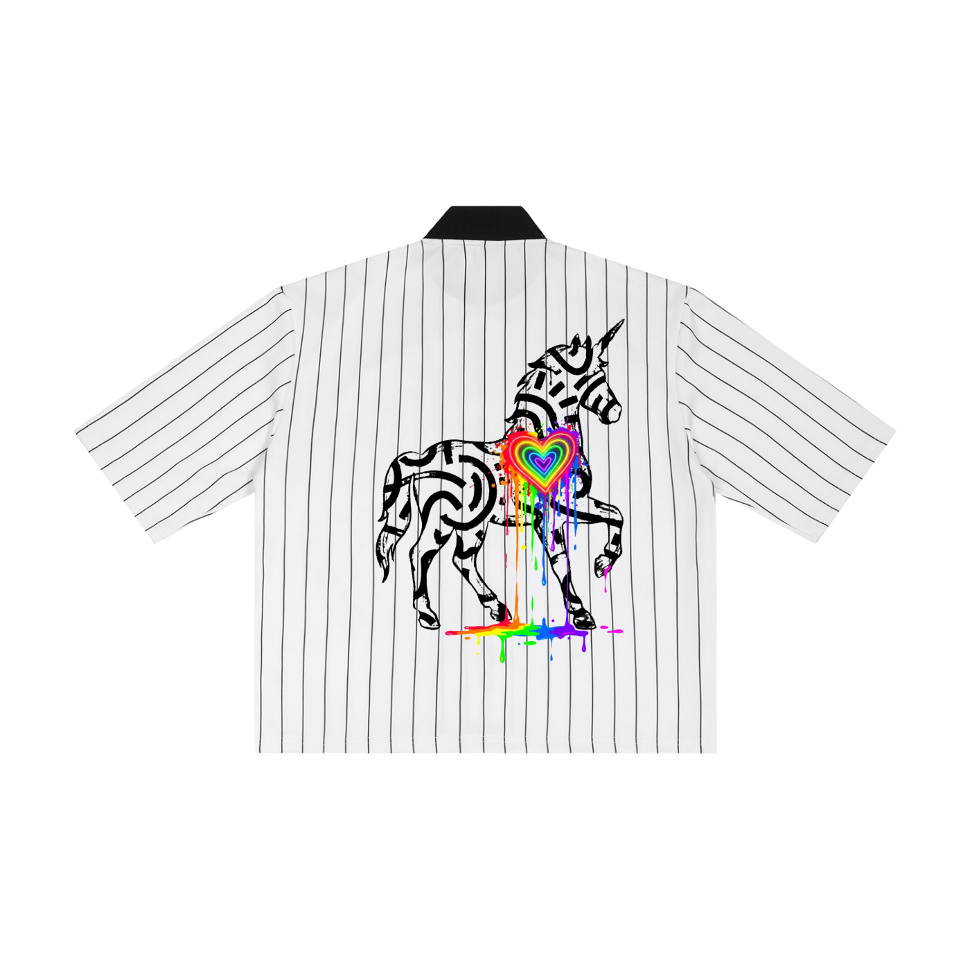 I Am the Way Unisex Striped Full-Zip Baseball Jersey