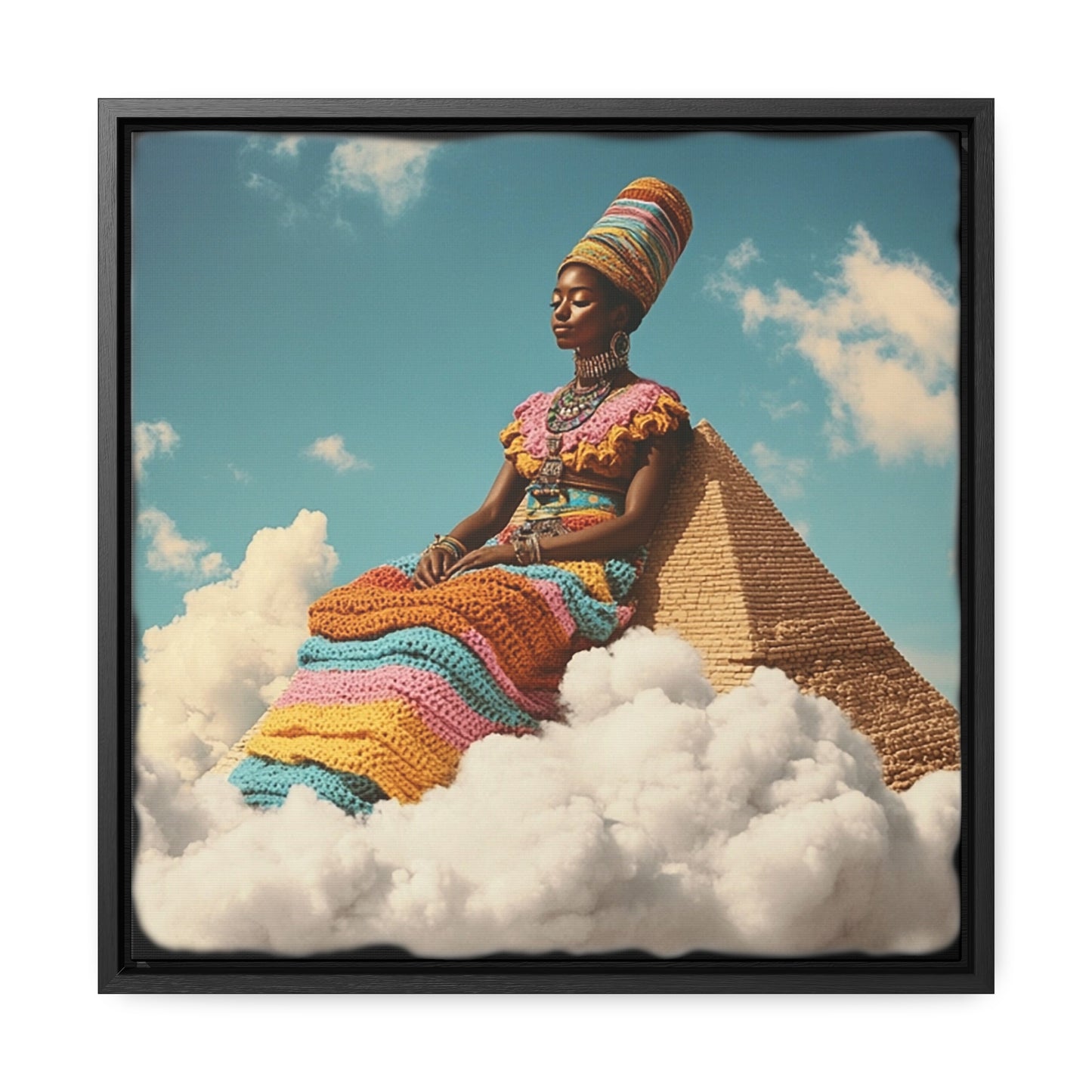 Resting Tall Aziza & Fae Gallery Canvas Wraps Square Frame