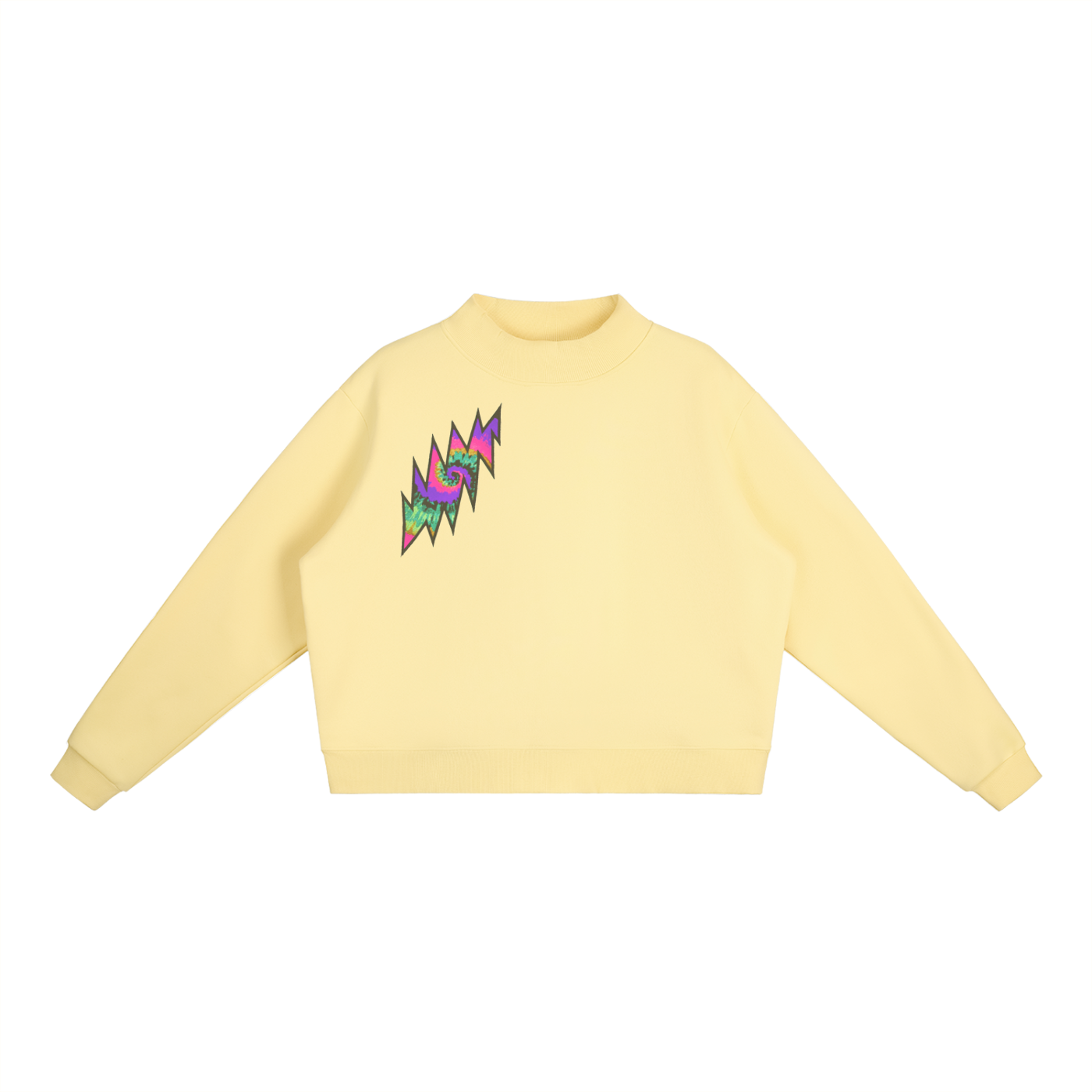 Dead Head Thunder Essential Fleece Mid-Neck Crew Sweatshirt