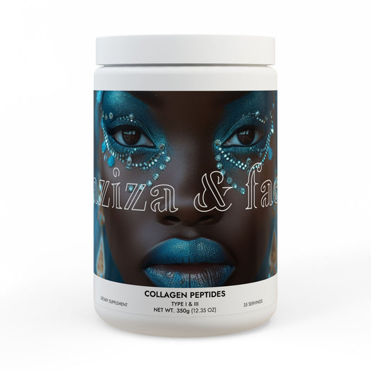 Collagen Peptides Type I & III Supplement (350g, 12.3oz) by Aziza & Fae