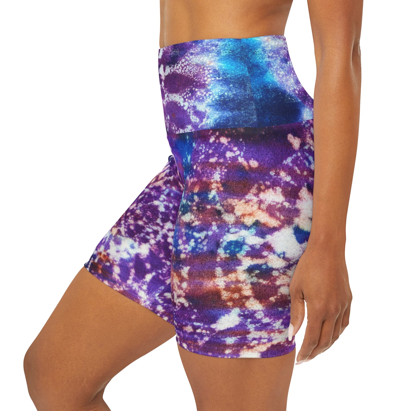 Tye Dye Mandala High Waisted Yoga Shorts