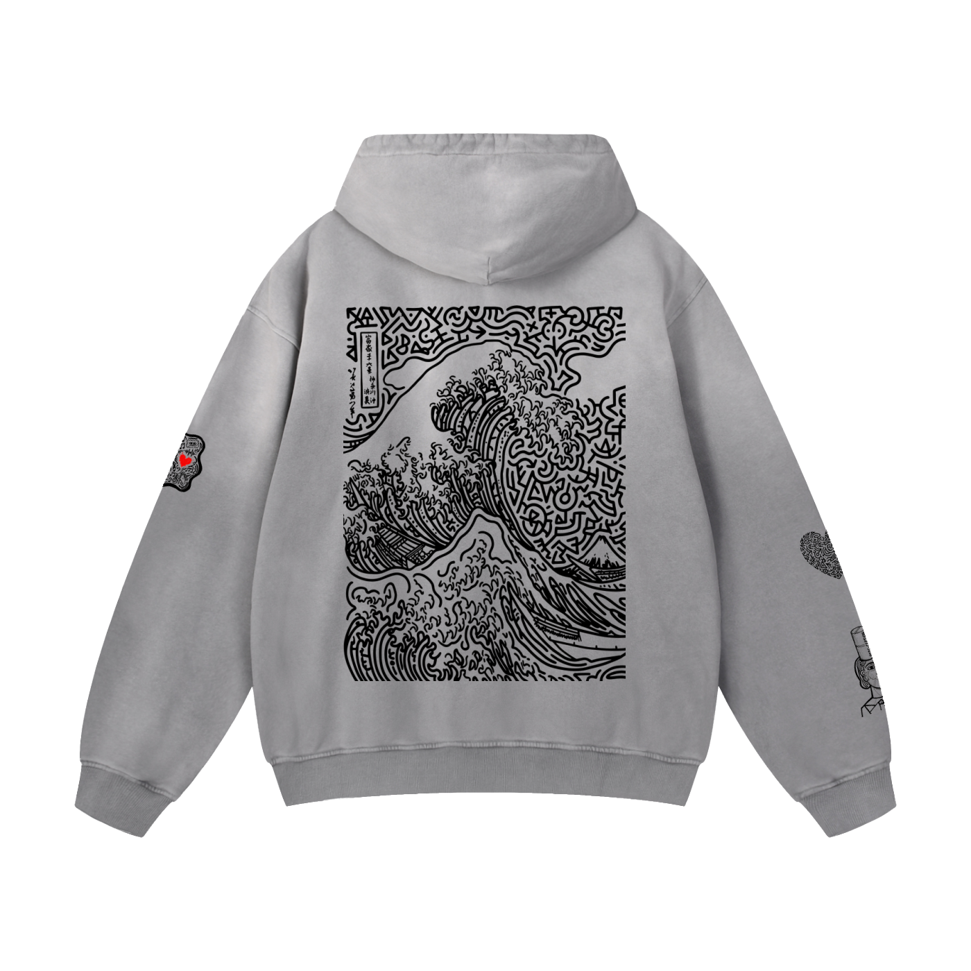 SQUIG Heavyweight Sunfade Oversized Hoodie