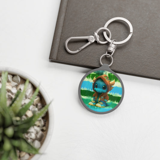 Baby Dragon Keychain Keyring Tag