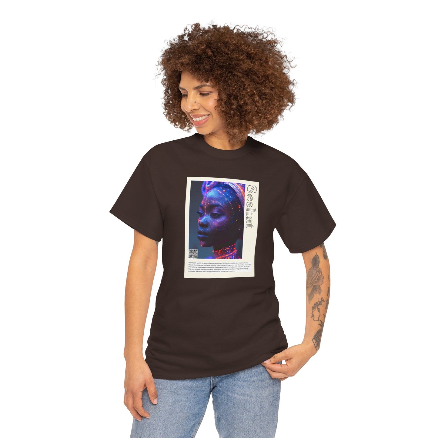 Seshat Aziza & Fae Unisex Heavy Cotton Tee