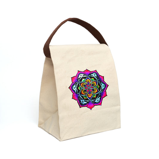 DEADPUNK Mandala Canvas Lunch Bag