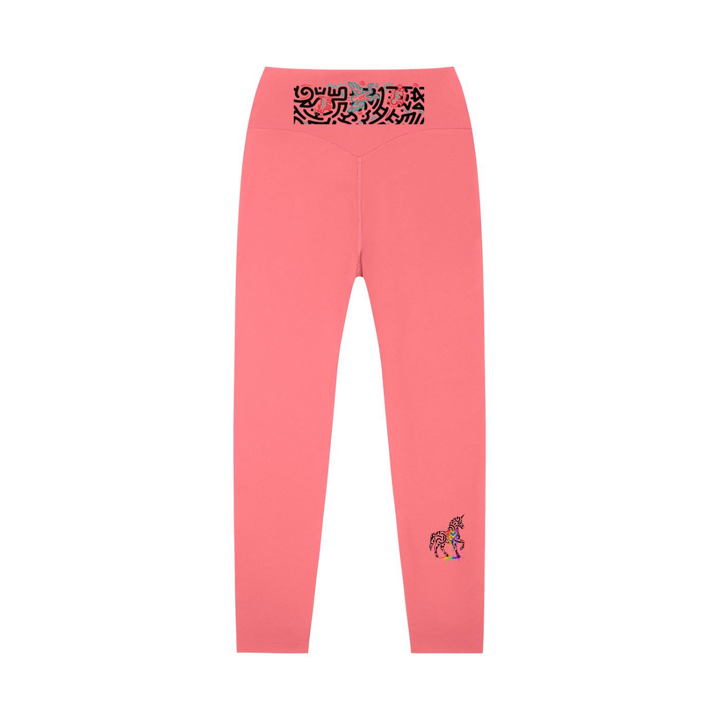 SQUIGGLE High-Waisted Yoga Leggings
