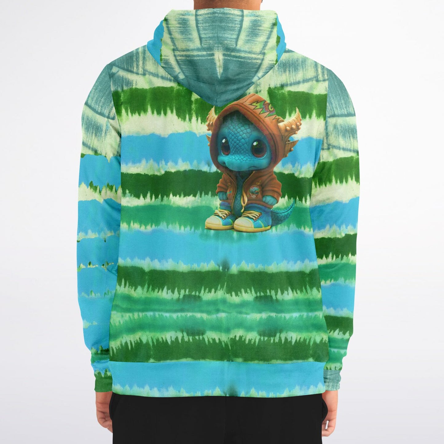 Baby Dragon Jam Aqua Zip-Hoodie