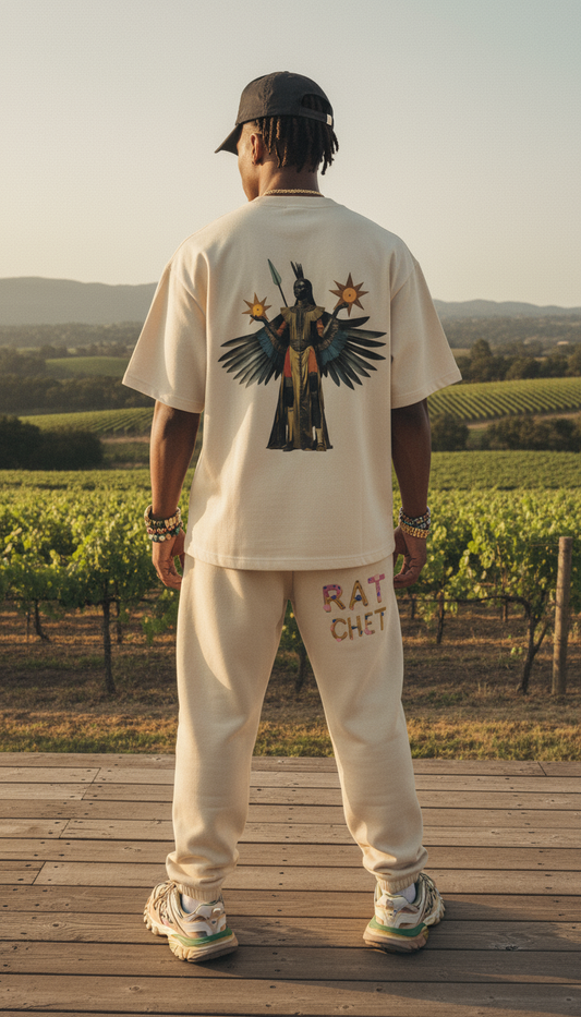 AmaruKhan Hebrews Heavyweight Knitted Round Neck T-Shirt