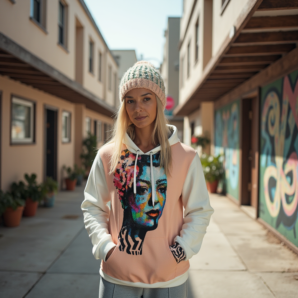 Billie Holiday Remastered Cotton Unisex Pullover Hoodie HUE+MAN Collective