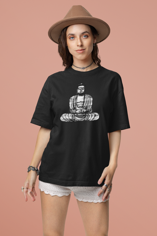 Buddha Sketch Women's Cotton Tee