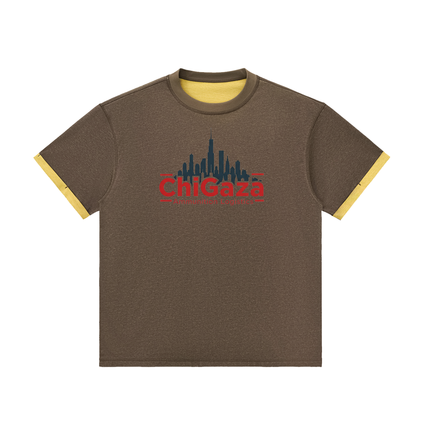 ChiGaza Chiraq Chicago Contrast Cuff Cuffed T-Shirt