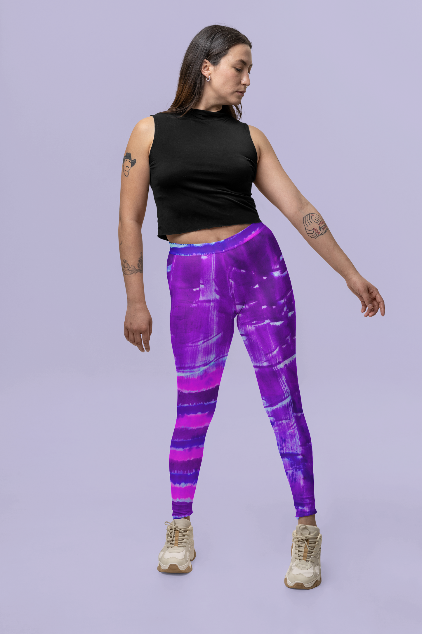 Crown Chakra High Waisted Leggings