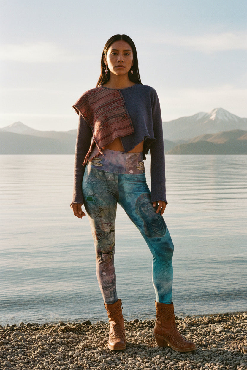 Founding Feathers High Waisted Leggings