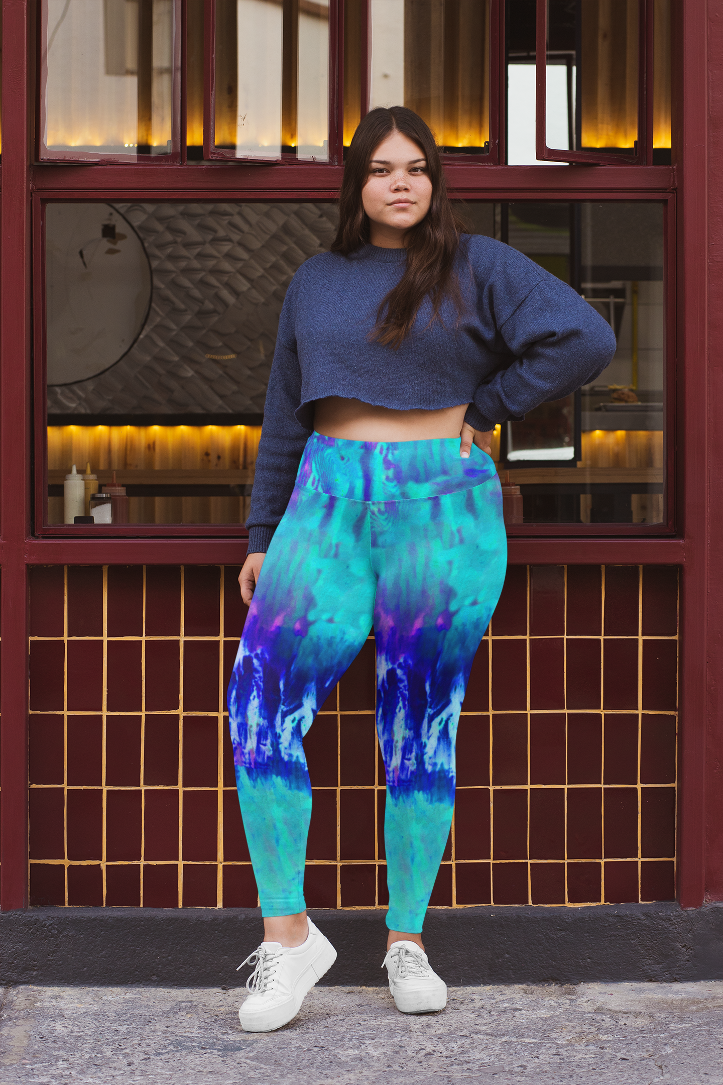 Teal & Turq Yoga Leggings