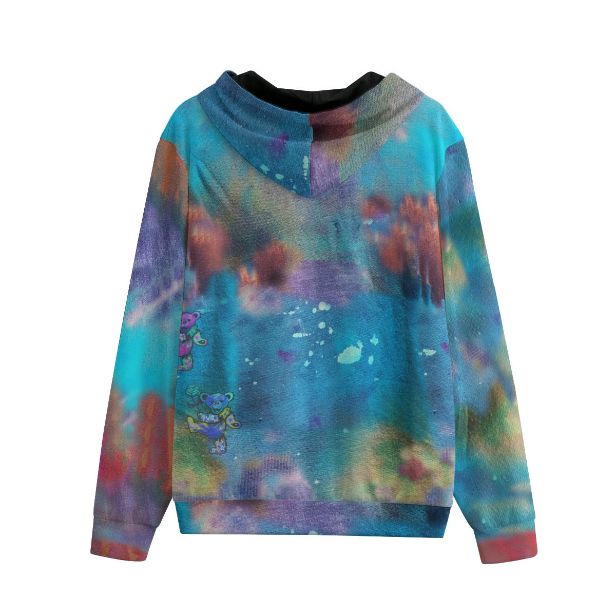 Grateful Deadhead Dancing Bears Cotton Zip Hoody