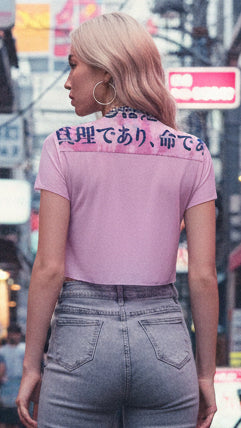 I am the way Short Sleeves Sheer Mesh Crop Top