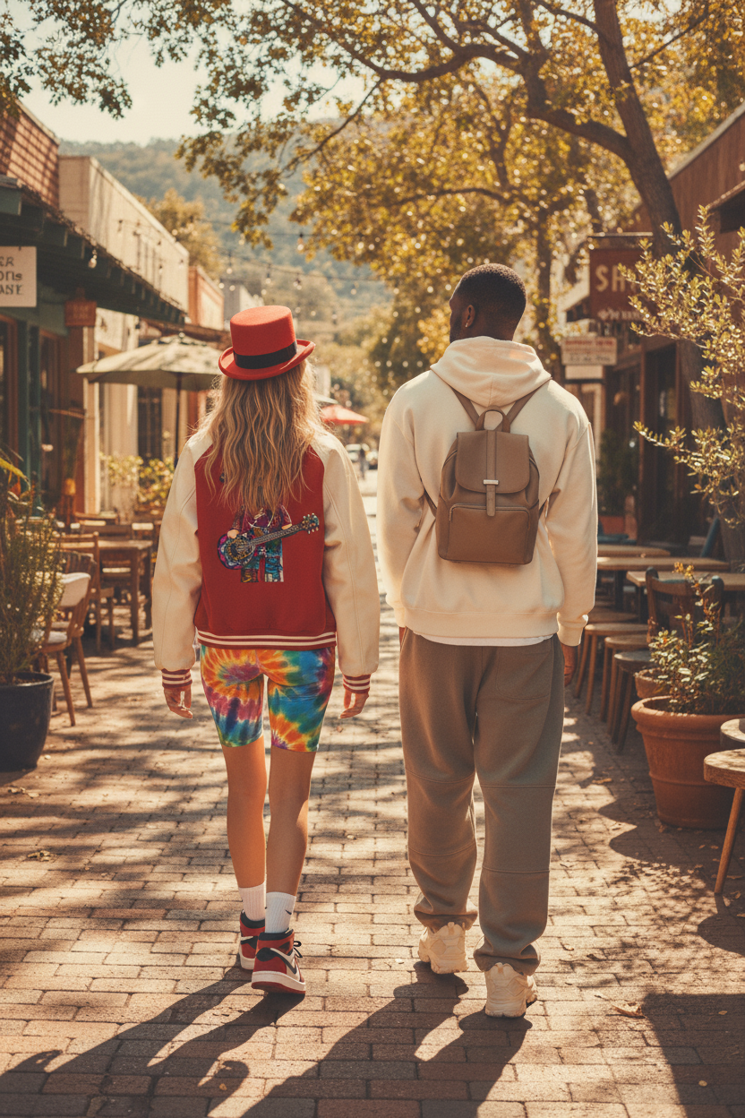 Jerry Garcia Top Hat Two Tone Raglan Sleeve Varsity Jacket