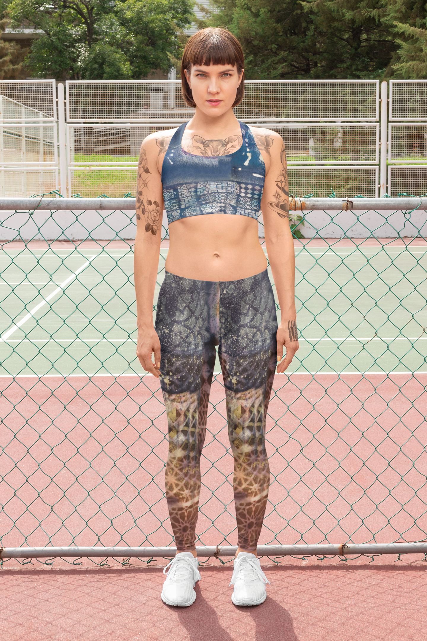 Kaleidoskop-Spiegel-Yoga-Leggings