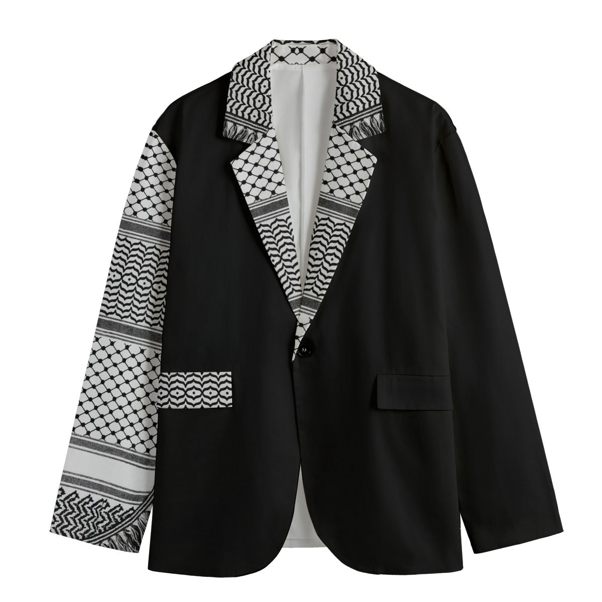 Kufiya Keffiyeh Night Cotton Blazer Jacket