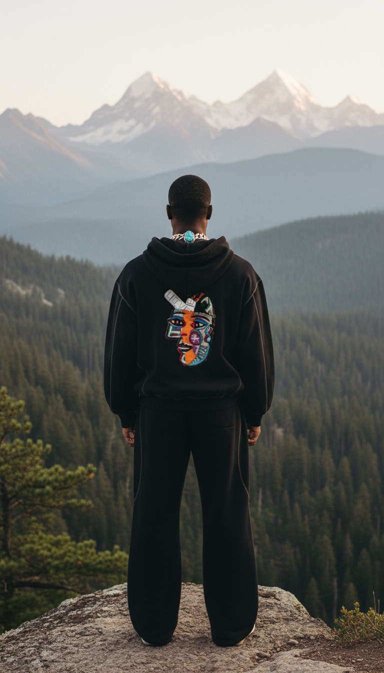 Luxury Tech Contrast-Stitched Fleece Sweatpants