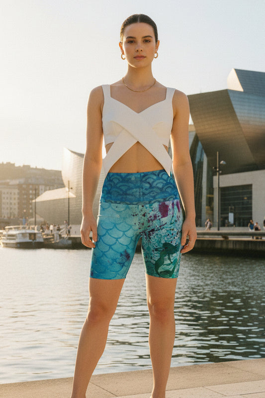 Mermaid High Waist Shorts
