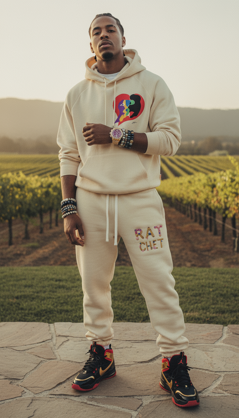 RatChet BunneeZ Contrast Piping Raglan Hoodie