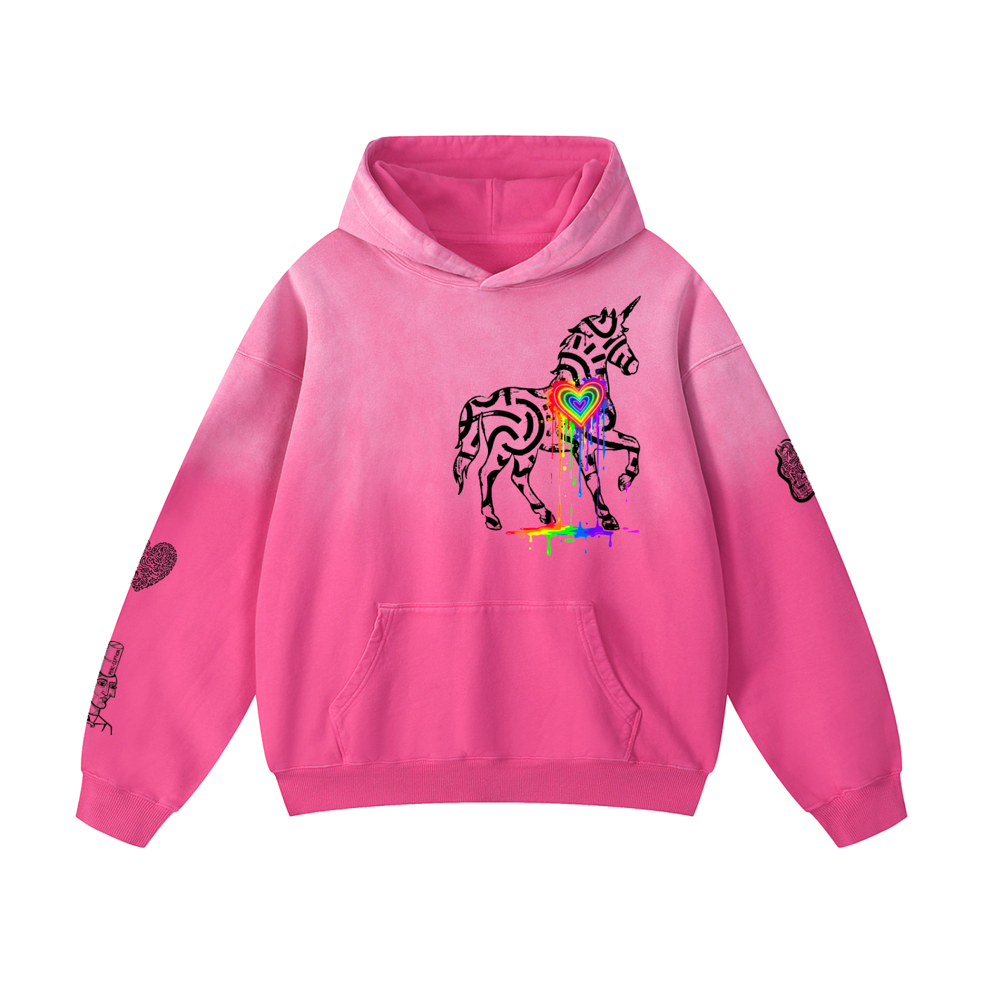 SQUIG Heavyweight Sunfade Oversized Hoodie