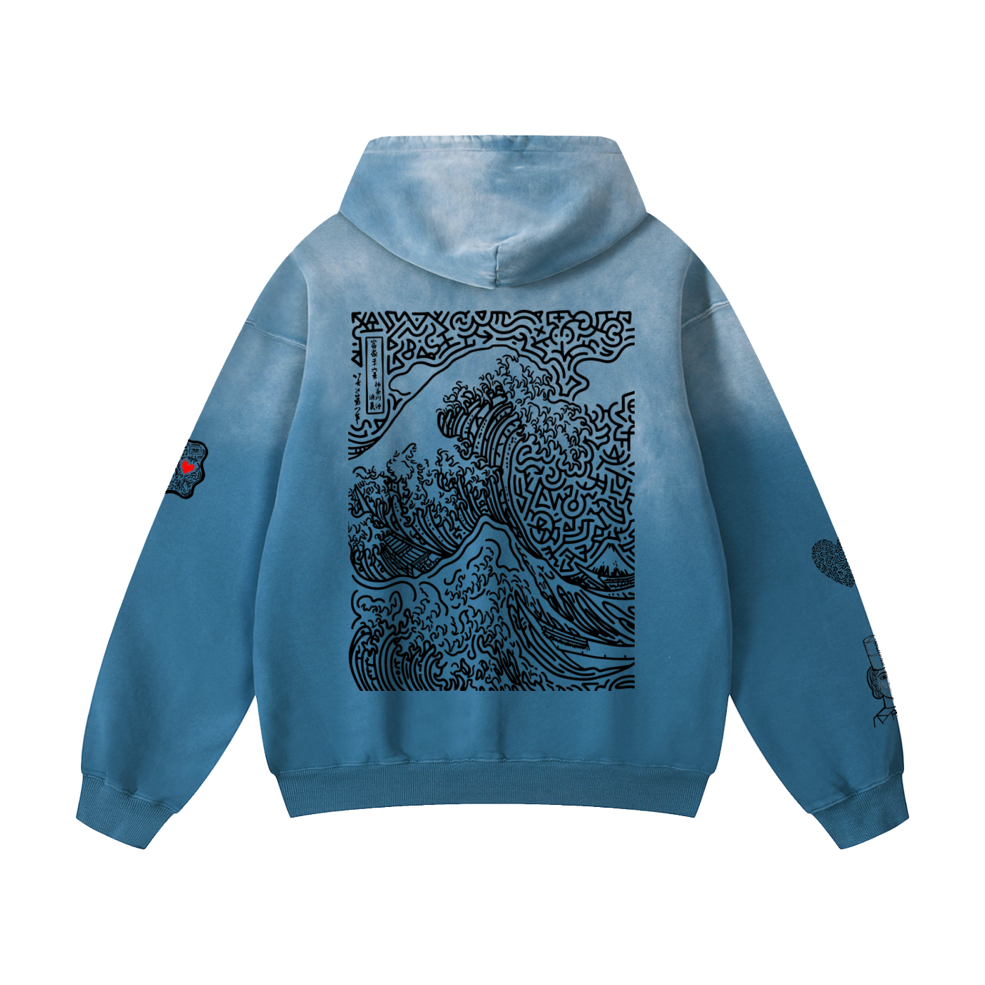 SQUIG Heavyweight Sunfade Oversized Hoodie