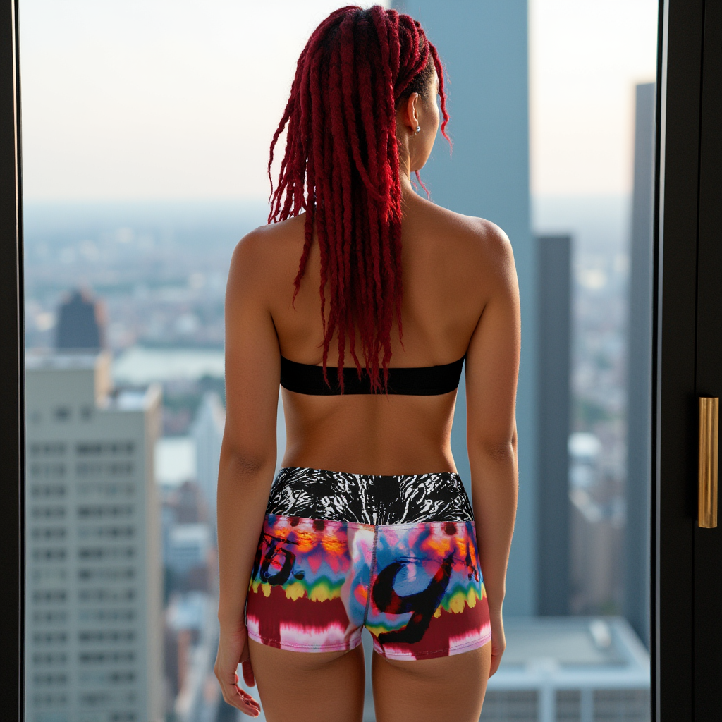 Shattered Dreams Yoga Shorts